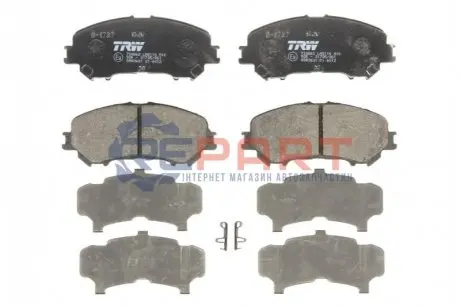 Фото Комплект гальмівних колодок, дискове гальмо TRW (GDB3631) зображення 1