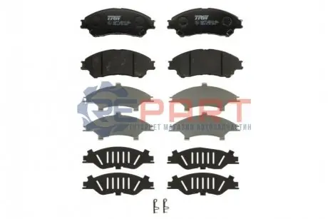 Комплект гальмівних колодок передн, SUZUKI S-CROSS, SX4 S-CROSS, VITARA 1.0-1.6D 08.13 TRW GDB3633 Купити в Україні