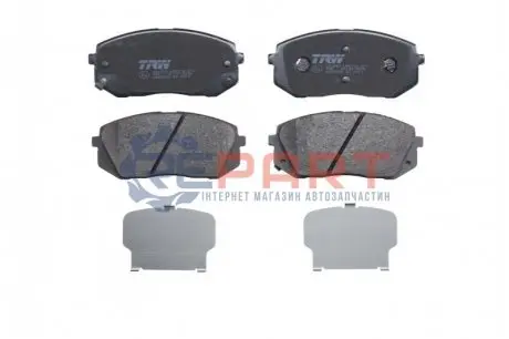 Фото Комплект гальмівних колодок, дискове гальмо TRW (GDB3640) зображення 1