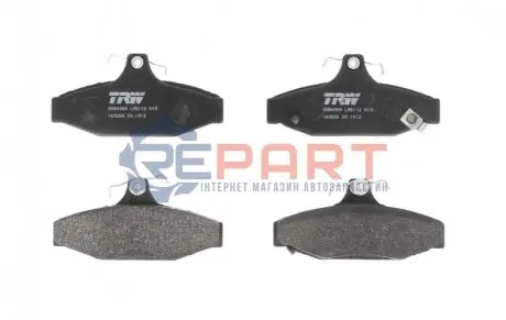 Комплект гальмівних колодок задн, CHEVROLET CAMARO, CORVETTE MITSUBISHI GALANT IV, GALANT V PONTIAC FIREBIRD 1.6-5.7 09.80-12.02 TRW GDB4089