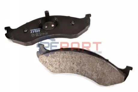 Комплект гальмівних колодок передн, JEEP CHEROKEE, GRAND CHEROKEE I, WRANGLER I, WRANGLER II 2.1D-5.9 10.84-04.07 TRW GDB4104