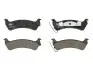 Комплект гальмівних колодок задн, JEEP GRAND CHEROKEE I 2.5D-5.9 09.91-04.99 TRW (GDB4124) зображення 1