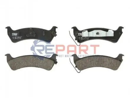 Комплект гальмівних колодок задн, JEEP GRAND CHEROKEE I 2.5D-5.9 09.91-04.99 TRW GDB4124
