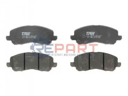 Фото Колодки гальмівні (передні) Citroen C4/Peugeot 4008 12-/Mitsubishi Lancer/Outlander 03-/Jeep/Dodge TRW (GDB4142) зображення 1