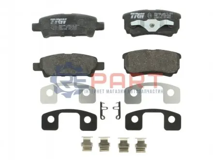 Фото Колодки гальмівні (задні) Mitsubishi Outlander/Lancer 1.3-2.4 01- (Akebono) TRW (GDB4143) зображення 1