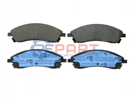 Комплект гальмівних колодок передн, CADILLAC CTS, SRX, STS PONTIAC BONNEVILLE, BONNEVILLE GXP 2.6-4.6 10.99 TRW GDB4451