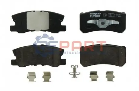Комплект гальмівних колодок задн (з комплектуючими), CHRYSLER 200, SEBRING DODGE AVENGER, CALIBER JEEP COMPASS, PATRIOT LANCIA FLAVIA MITSUBISHI ASX, ENDEAVOR, GRANDIS 1.6-3.8 04.00 TRW GDB4600