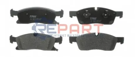 Фото Колодки гальмівні (передні) MB M-class (W166)/GLE (W166)/Jeep Grand Cherokee IV 2.1D-6.4i 10- TRW (GDB4604) зображення 1