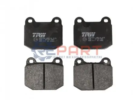 Фото Комплект гальмівних колодок, дискове гальмо TRW (GDB611) зображення 1