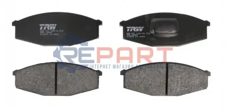 Комплект гальмівних колодок передн, NISSAN 280ZX,ZXT, PATROL GR IV, PATROL III/1, PATROL III/2 TOYOTA CROWN 2.0-3.3D 09.79-06.97 TRW GDB747