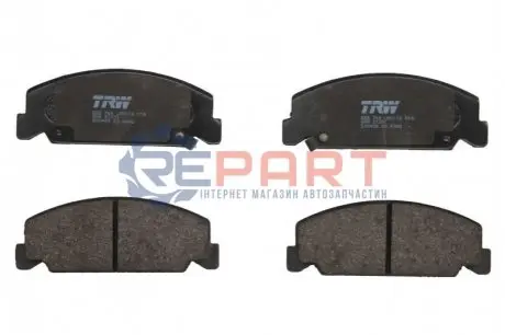 Комплект гальмівних колодок передн, HONDA ACCORD II, ACCORD III, CIVIC IV 1.4-1.8 09.83-12.92 TRW GDB764
