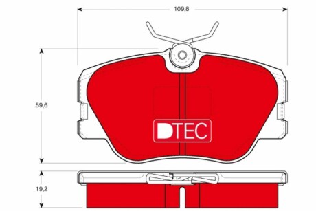 Автозапчасть TRW GDB818DTE