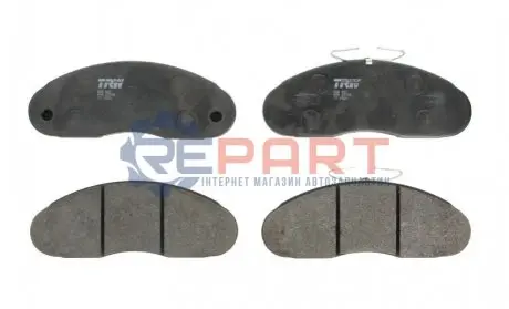 Комплект гальмівних колодок передн, NISSAN CABSTAR E RENAULT TRAFIC 2.0-3.0D 03.80-10.06 TRW GDB827