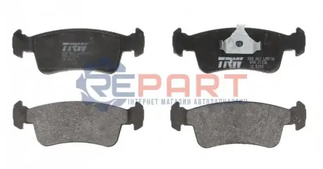 Комплект гальмівних колодок передн, SUZUKI SAMURAI 1.3 11.88-12.04 TRW GDB867