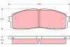 Комплект гальмівних колодок задн/передн, LEXUS ES TOYOTA CAMRY, CENTURY, CHASER, COROLLA, CROWN, SUPRA 1.3-4.0 10.82 TRW (GDB872) зображення 1