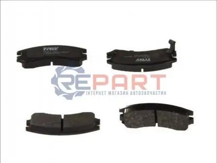 Комплект гальмівних колодок передн, NISSAN 180SX, SUNNY II SUZUKI SWIFT II 1.3-1.8 06.86-05.01 TRW GDB882
