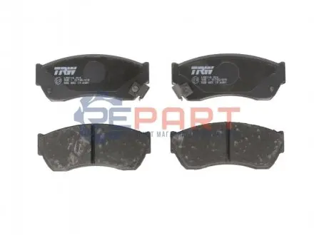 Комплект гальмівних колодок передн, SUBARU JUSTY II SUZUKI ALTO IV, ALTO V, ALTO VI, CAPPUCCINO, SWIFT, SWIFT I, SWIFT II TATA INDICA, INDIGO, INDIGO MARINA 0.7-1.6 08.85 TRW GDB883