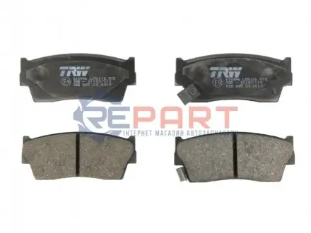 Комплект гальмівних колодок передн, GEO TRACKER SUZUKI GRAND VITARA I, SAMURAI, VITARA, X-90 1.6-2.0D 01.88-12.04 TRW GDB885