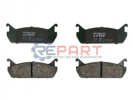 Комплект гальмівних колодок задн, DAIHATSU APPLAUSE I, APPLAUSE II MAZDA 323 C IV, 323 F IV, 323 P V, 323 S IV, MX-5 I SUZUKI BALENO 1.3-1.9D 06.89-05.02 TRW GDB887