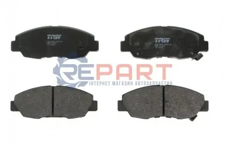 Фото Колодки гальмівні (передні) Honda Accord IV 90-93 TRW (GDB894) зображення 1