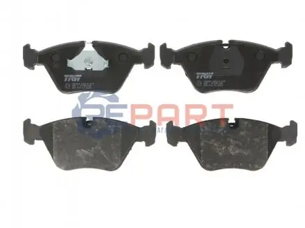 Комплект гальмівних колодок передн, BMW 3 (E30), 3 (E36), 3 (E46), 5 (E34), 7 (E32), Z3 (E36) 1.8-5.0 03.85-08.06 TRW GDB916 Купити в Україні