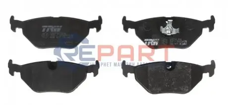 Фото Колодки гальмівні (задні) BMW 3 (E30/E36) 86-99/5 (E34) 87-96/7 (E32) 85-94/Z1 88-91/Z3 (E36) 97-03 TRW (GDB917) зображення 1