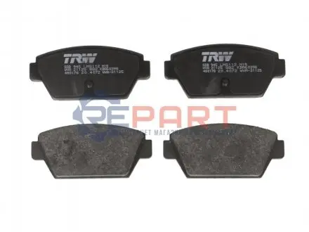 Фото Комплект гальмівних колодок, дискове гальмо TRW (GDB945) зображення 1