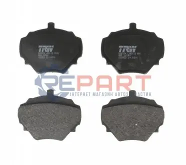 Комплект гальмівних колодок задн/передн, LAND ROVER DISCOVERY I, RANGE ROVER I 2.5D/3.5 07.70-10.98 TRW GDB974