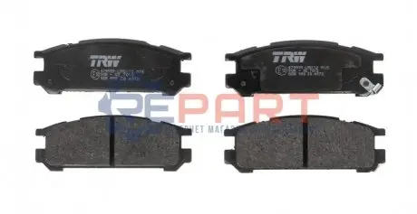 Фото Комплект гальмівних колодок, дискове гальмо TRW (GDB990) зображення 1