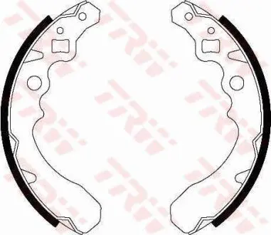 Фото Комплект гальмівних колодок TRW (GS8282) зображення 1