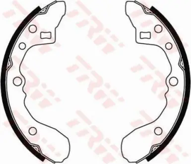 Гальмівна колодка MAZDA 323 II, 323 III 1.1-1.7D 11.80-08.93 TRW GS8286
