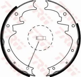 Гальмівна колодка JEEP CHEROKEE, GRAND CHEROKEE I 2.4-5.2 01.88-01.08 TRW GS8444