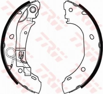 Колодки задні, 02-06 (бараб. гальма) TRW GS8472 (фото 1)