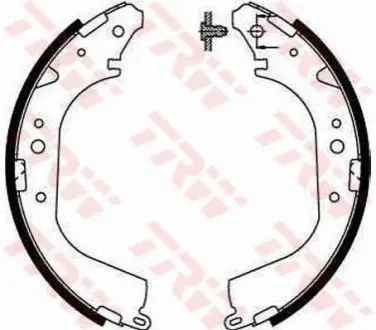 Гальмівна колодка NISSAN KUBISTAR, PATROL GR IV, PATROL III/2 TOYOTA LAND CRUISER, LAND CRUISER 100, LAND CRUISER 80 1.2-4.7 03.69 TRW GS8502