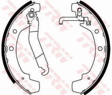 Гальмівна колодка VW LT 28-35 I, LT 40-55 I 2.0/2.4/2.4D 04.75-06.96 TRW GS8511