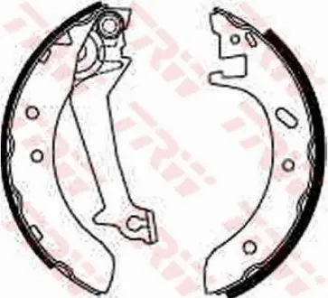 Гальмівна колодка FORD ESCORT V, ESCORT VI, FIESTA V, FIESTA VI, FOCUS C-MAX, FOCUS I, FOCUS II, FUSION, KUGA I, MONDEO I, MONDEO II, ORION III, TRANSIT, TRANSIT CONNECT 1.25-2.4D 07.90-04.17 TRW GS8537