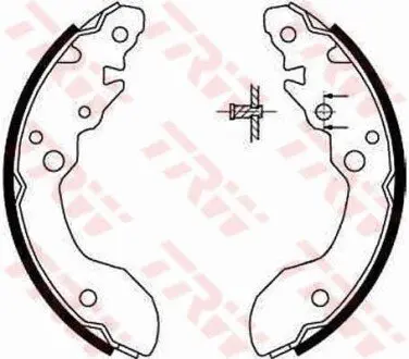 Гальмівна колодка SUZUKI VITARA, X-90 1.6/2.0 09.95-03.99 TRW GS8671