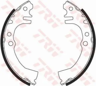 Гальмівна колодка DAIHATSU CUORE IV, CUORE V, CUORE VI, MOVE 0.8/1.0 01.95 TRW GS8699