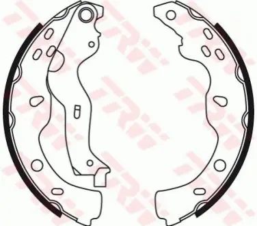 Гальмівна колодка FIAT SEDICI SUZUKI SX4 1.5-2.0D 06.06 TRW GS8743