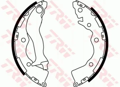 Тормозные колодки, барабанные TRW GS8766