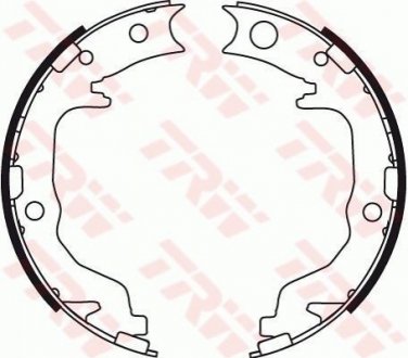 Комплект гальмівних колодок, стоянкова гальмівна система TRW GS8783