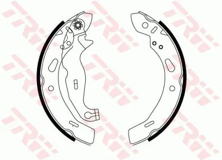 Гальмівна колодка FORD FIESTA, FIESTA VI 1.0-1.6D 06.08-01.18 TRW GS8814