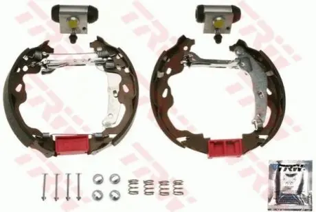 Комплект барабанного гальма (колодки, циліндр, пружинки) CITROEN C1 PEUGEOT 107 TOYOTA AYGO 1.0/1.4D 06.05-09.14 TRW GSK1152