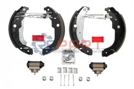 Комплект барабанного гальма (колодки, циліндр, пружинки) DS DS 3 CITROEN C3 II, DS3 PEUGEOT 207, 208, 208 I 1.0-1.6D 02.06 TRW GSK1264