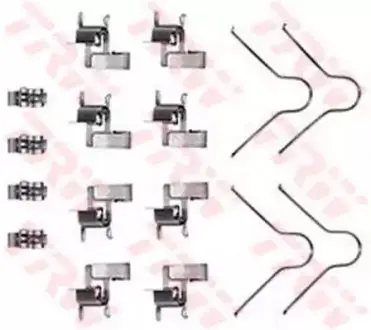 Монтажний набір гальмівних колодок TOYOTA CAMRY, CARINA IV, CARINA V, CELICA, COROLLA, COROLLA FX, MR2 I, PASEO, PREVIA I, STARLET, TERCEL 1.3-2.4 03.79-08.00 TRW PFK189