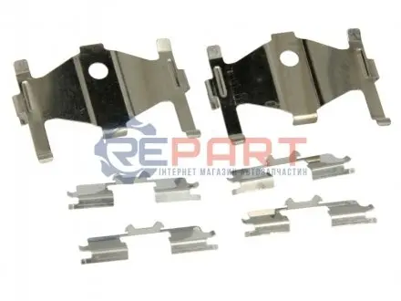 Монтажний набір гальмівних колодок HYUNDAI COUPE I, COUPE II, ELANTRA III, ELANTRA V, LANTRA II, TIBURON KIA CERATO I NISSAN MAXIMA III 1.5-3.0 10.88-12.16 TRW PFK559 Купити в Україні