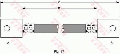 Тормозной шланг TRW PHA275 (фото 1)