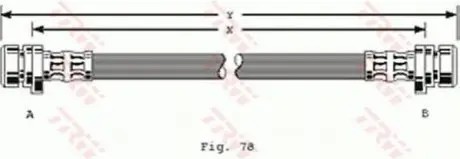 Тормозной шланг TRW PHA285