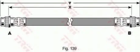 Тормозной шланг TRW PHA315
