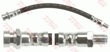 Гальмівний шланг гнучкий задн лів (довжина 239мм, M10x1/M10x1) MITSUBISHI ASX, LANCER VIII, OUTLANDER II 1.5-2.4 11.06- TRW PHB914